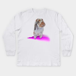 Leonard the bunny legend! Kids Long Sleeve T-Shirt